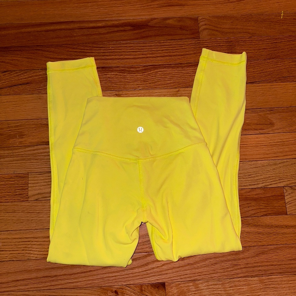Lululemon Align Leggings Lime Green Size 2
